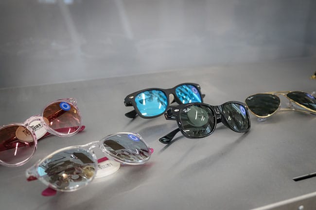 Image of our glasses selection.